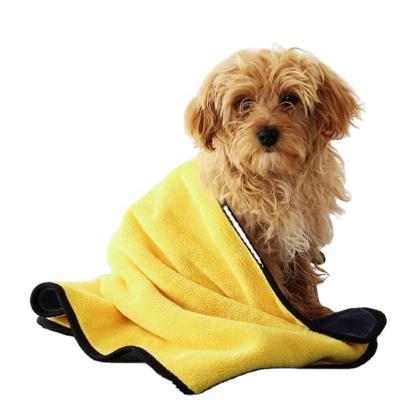 China Microfiber Pet Towel 60*160cm Stocked Quick Dry 600gsm Towel For Pet Custom Microfiber Towel for sale