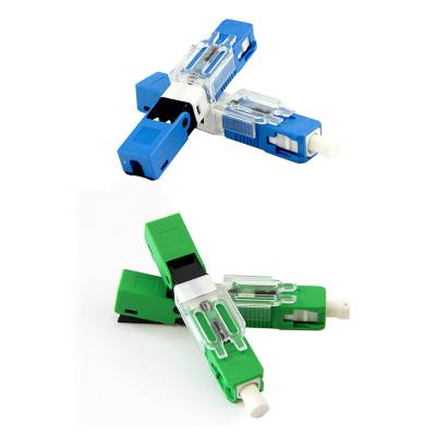 China FTTH Drop Cable Single Mode SC APC SC UPC Field Assembly Quick Connector For ftth Drop Cable Quick Connector for sale