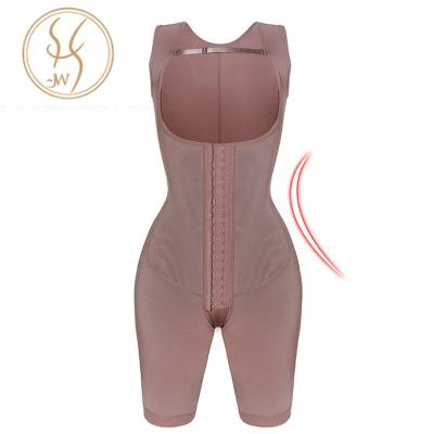 China 2 Barrel Post Surgery Compression Garment Shapewear Jumpsuit Colombian Compression Seamless High Step Fajas Colombianas With Hook for sale