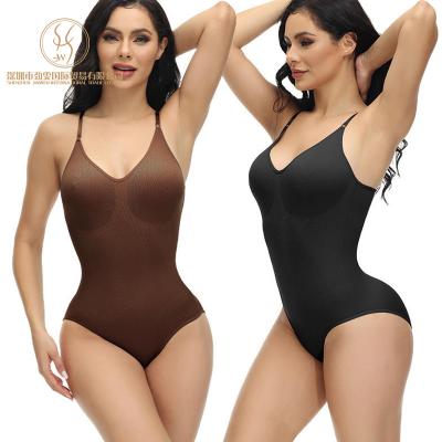 China JINWEN Wholesale Seamless High Quality Body Shaper Women Shest Paqued Body Shaper Slimmer Body Shapers For Women for sale