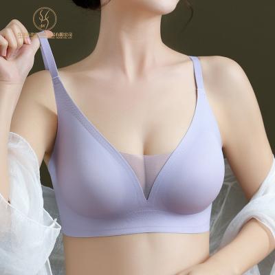 China Dropshipping QUICK DRY Shape Simple Solid Color Seamless Push Up Wireless Comfort Bra For Women Girls for sale