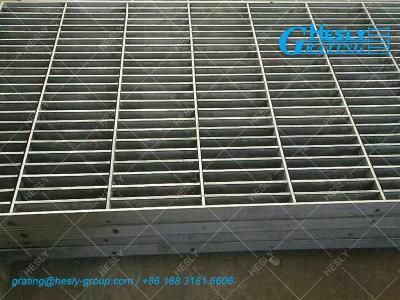 China Close Mesh Steel Bar Grating | Hot Dipped Galvanized 80micron | 25X100mm hole | HeslyGrating China Factory for sale