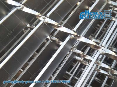 China 304 Stainless Steel Grating | 32X5mm bearing bar | 30mm pitch | Factory Sales | Hesly China Grating for sale