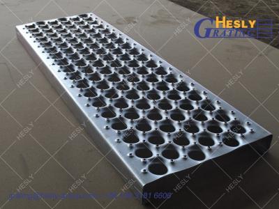 China Perf-O Grip Grating, width 300mm, 2.0mm thickness steel, 2000mm length, Galvanised, China HESLY Grating factory for sale