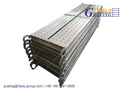 China SCAFFOLD Metal Plank for catwalk | 500X3000mm | 1.8mm thickness | 50mm depth | Galvanized | HeslyGrating Factory, China for sale