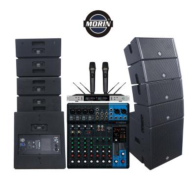 China Passive/Active Can Choose Cheap High Quality Sound System Speakers Line Array Sale With YAMAHA Mixer And Microphone for sale