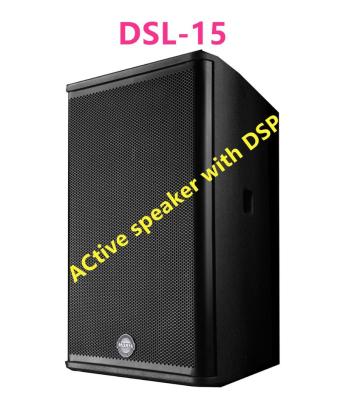 China DSL-15 Morin Sound Theater Karaoke DJ Speaker Amplifier 15Inch Active Powered Speaker With Dsp - Build In Amplifier for sale