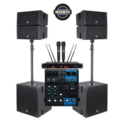 China Double passive 5inch + 12inch mini active line array system for sale