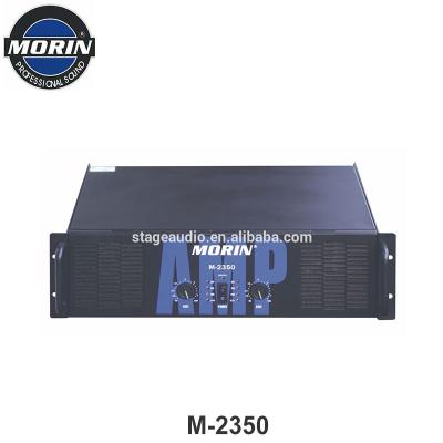 China Professional Theater Factory Price OEM Dual Channel Amplifier with 3U Cabinet Compact Design Morin M-2350 for sale