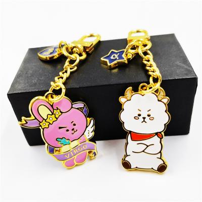 China Custom Personalized Cute Soft Hard Enamel Keychains In Metal China Manufacturers Iron Metal Zinc Alloy for sale