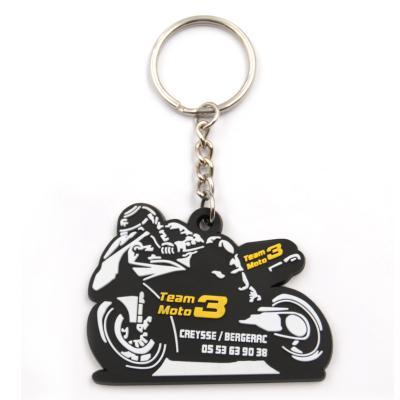 China Plastic Personalized High Quality Custom Car Shaped 2D PVC Soft Key Chain for sale