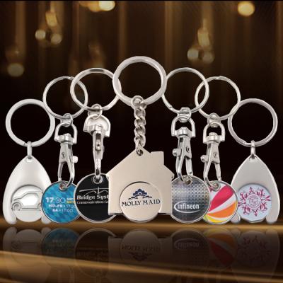 China Hot Custom Keychain Supermarket Custom Souvenir Home Sale Key Chain Shopping Shopping Trolley Coin for sale