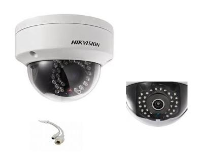 China 3MP Doppelstrecke der weißen Hikvision IP-Kamera-hohen Auflösung der strom-30m IR zu verkaufen