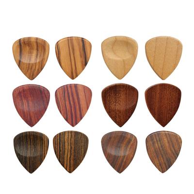 China Factory price wholesale high quality 100% wooden blank GUITAR 2.5mm wooden guitar picks support custom for sale