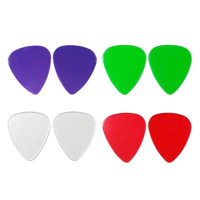 China GUITAR high quality nylon material transparent acrylic guitar picks different color custom logo for sale