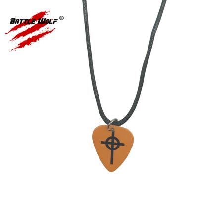 China Colorful GUITAR Custom Design Logo Guitar Pick Necklace Personalized for sale