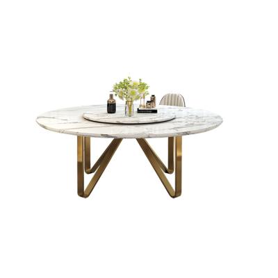 China Modern Nordic minimalist living room round table marble luxury dining table for sale