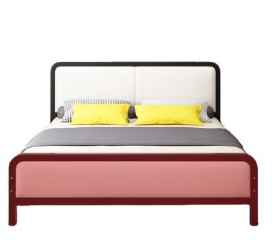 China Wholesale New Design Modern Metal Bed Simple Metal Bed Frame Double Princess Bed for sale