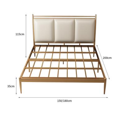 China Wholesale New Design Modern Metal Bed Single Metal Bed Frame Double Wall Bed for sale