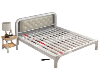 China Modern high quality iron double bed cheap metal single bed for sale