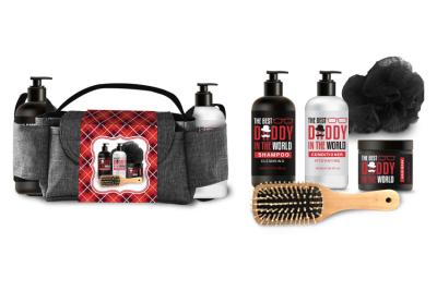 China De kosmetische die Gift van Zakhaircare met Shampoo, Veredelingsmiddel, Haar Masque, Mesh Sponge, de Kam van het Luchtkussen wordt geplaatst Te koop