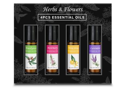 Chine le cadeau des huiles 4pcs essentielles a placé avec l'eucalyptus, Rosemary, ylang-ylang, le parfum 4x10ml de lavande à vendre