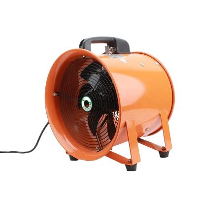 China Hotels Air High Circulation 8 Warehouse 10 12inch Portable Axial Fan With Retractable Duct for sale