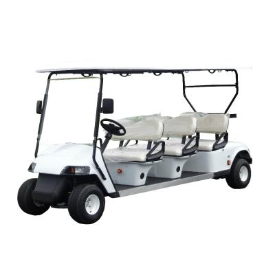 China Golf Set 6 Passenger Cart Electric Golf Cart White Color Club Car Airport Electric Golf Car for sale