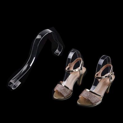 China Eco - Friendly Clear Plastic Female Sandals Insert Stand Lady Shoes Stand Display Acrylic for sale