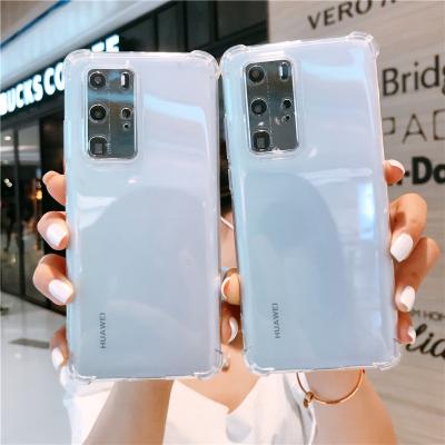 China Anti-drop for Samsung note21 mobile phone case for SamsungS20 four-corner transparent anti-drop S10 suitable for A01/A71/M31/S8P for sale