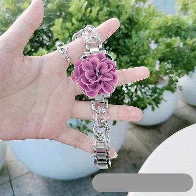 China Applicable luxury gorgeous for iwatch6 /SE watchband generation denim single chain fragrance girl small in 38/40/42/44mm for sale