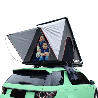 China Trigon / V-Type Ground Nail WILDSROF People Canvas Car Waterproof Coating Roof Roof Tent 4 Top Tent Aluminum Shells Hard Rooftop Tents for sale