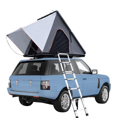 China New Style WILDSROF folding car shell car roof suv tent fabric diagonal tie type hard shell roof suv car aluminum waterproof hard top tent for sale