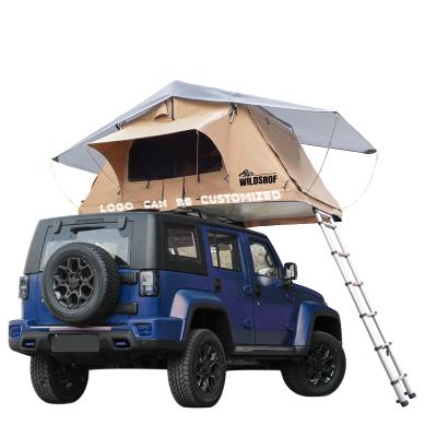 China Extended type WILDSROF roof top tent 4x4 shell polyester camper truck roof top tent waterproof soft top soft cover for sale