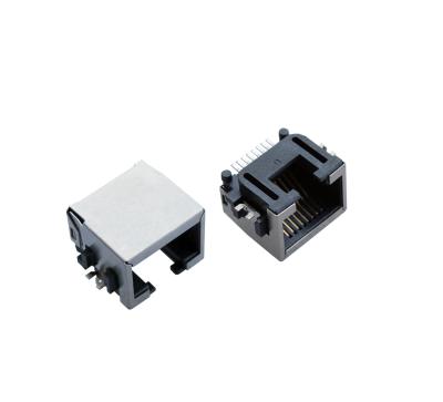 China SMD Rj45/perfil bajo RJ45 Jack, toma de teléfono Rj45 con la placa de hundimiento arriba 8,6 milímetros en venta