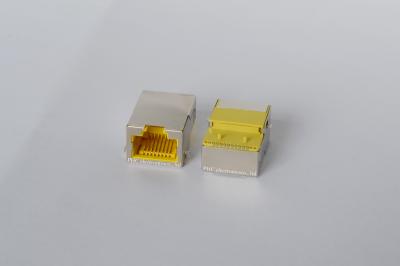 Chine 1000M profil bas de 90 degrés Rj45 Jack avec le transformateur SMT avec le jaune protégé à vendre