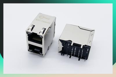 China 2*1 multi Hafen RJ45 Jack 10 magnetisches Verbindungsstück RMA-429B-20F0-YG Pin Mbps 1000 zu verkaufen