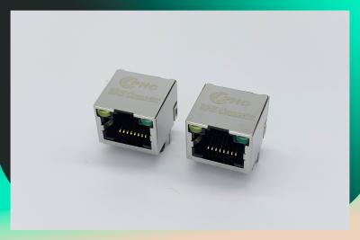 China Solo conector hembra de ángulo recto del puerto RJ45 para el interruptor, router, PC Mainboard en venta