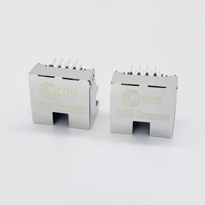 Chine 1X1 Tab Up Low Profile RJ45 Jack Without LED à vendre