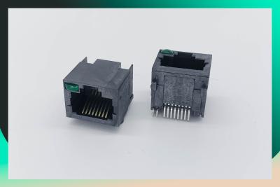 中国 1x1 90程度保護されていないモジュラーRJ45 RJ11のコネクター 販売のため