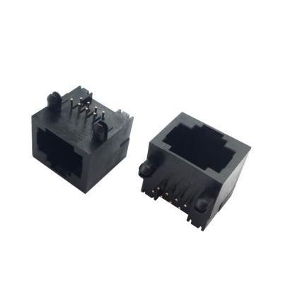 China Conector hembra modular de vivienda termoplástico de 8P8C RJ45 para el PWB en venta