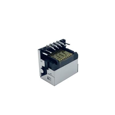 Cina RJ45 contrappeso femminile 6.95mm di Rec del connettore RJ45 del supporto del porto del connettore 1 metà di in vendita