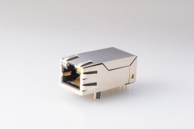 China Ethernet/ponto de entrada Rj45 Jack + Base-TX 10/100 de /1000 RJ45 Jack fêmea com magnético à venda