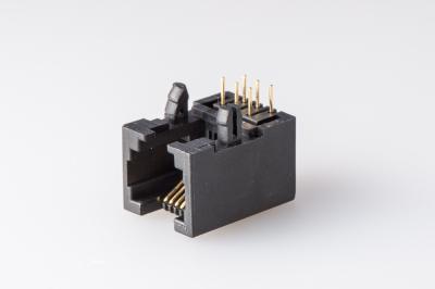 China 6P6C / 6P4C / 6P2C / 90 Degree RJ45 Jack Full Plastic Single Port Female Network for sale