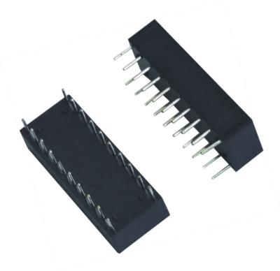 China 10 / 100 Base-T dual Ports Lan Magnetics , Gigabit Ethernet Transformer Magnetic for sale