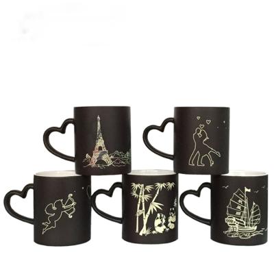 China 11oz Image Stocked Magic Pictures Mugs Color Changing Mug For Sublimation for sale