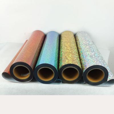 China High Quality Apparel Korea Heat Transfer Hologram Vinyl 0.5*25M for sale