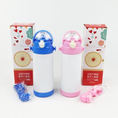 China 350ml Child Stainless Steel Thermos Bottle Stocked Flask For Sublimation Printing for sale