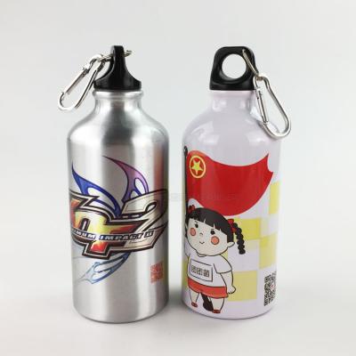 China Stocked 500ml Sublimation Sport Aluminum Water Bottles With Screw Cover for sale