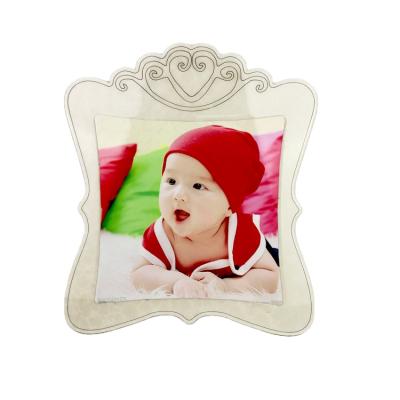 China High Quality Sublimation MDF Baby Picture Frame With Aluminum Sheet 250*290*12mm for sale